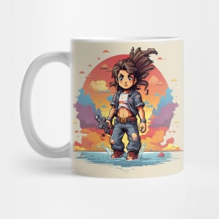 Pixel Girl Warior Mug